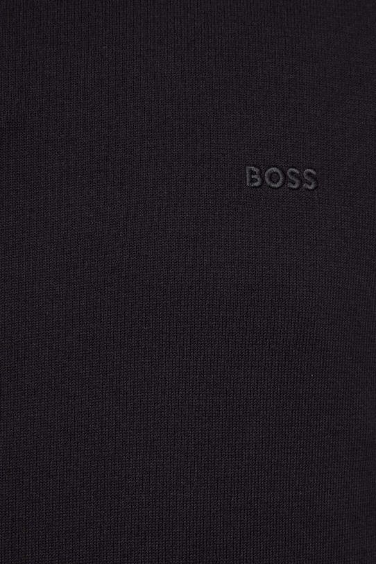 BOSS sweter bawełniany 50506023 czarny