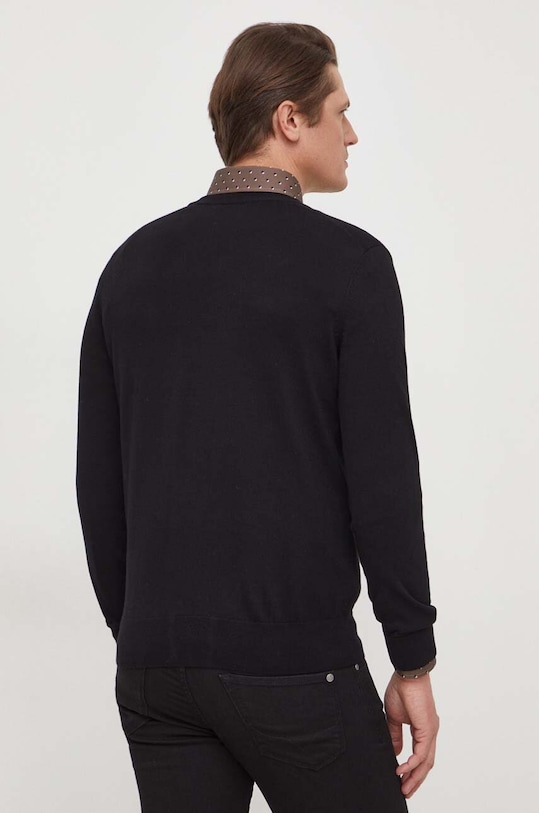 Odzież BOSS sweter bawełniany 50506042 czarny