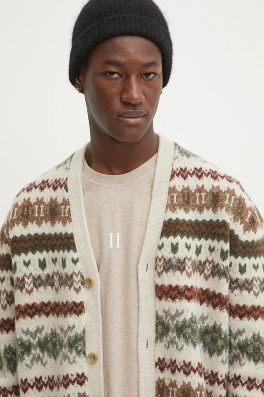 Vlnený kardigán Les Deux béžová LDM310119