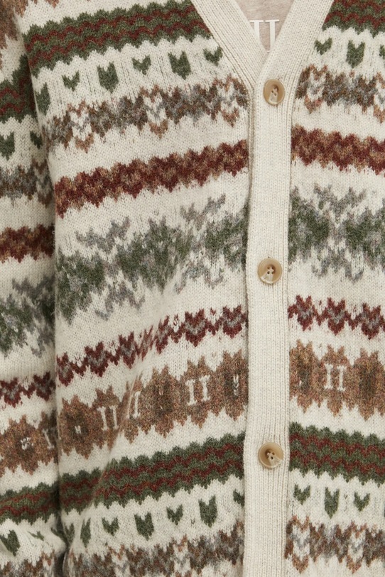 Vlnený kardigán Les Deux LDM310119 béžová