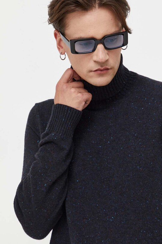 Marc O'Polo sweter wełniany czarny 330506660172