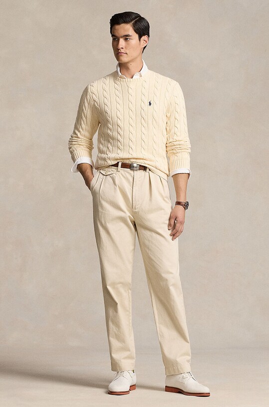 Îmbrăcăminte Polo Ralph Lauren pulover de bumbac 710775885 bej