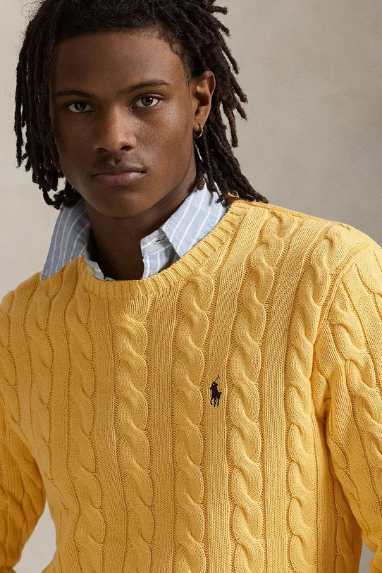 Oblečení Bavlněný svetr Polo Ralph Lauren 710775885 žlutá