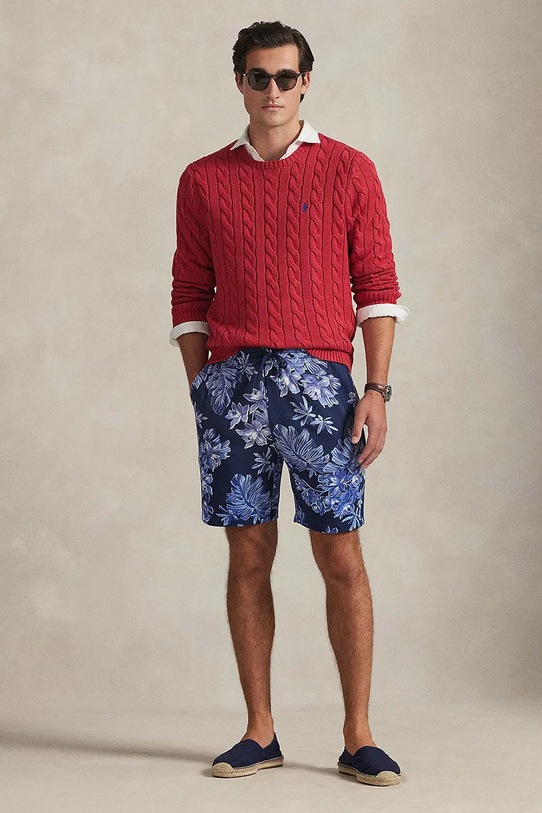 Odzież Polo Ralph Lauren sweter bawełniany 710775885 czerwony