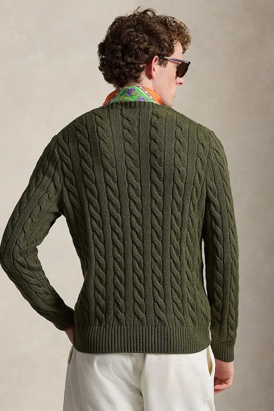 Polo Ralph Lauren свитер для мужчин из хлопка 710775885 зелёный SS26