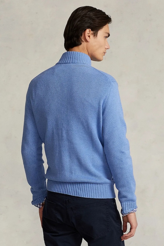 Polo Ralph Lauren sweter bawełniany 710859939 niebieski SS25