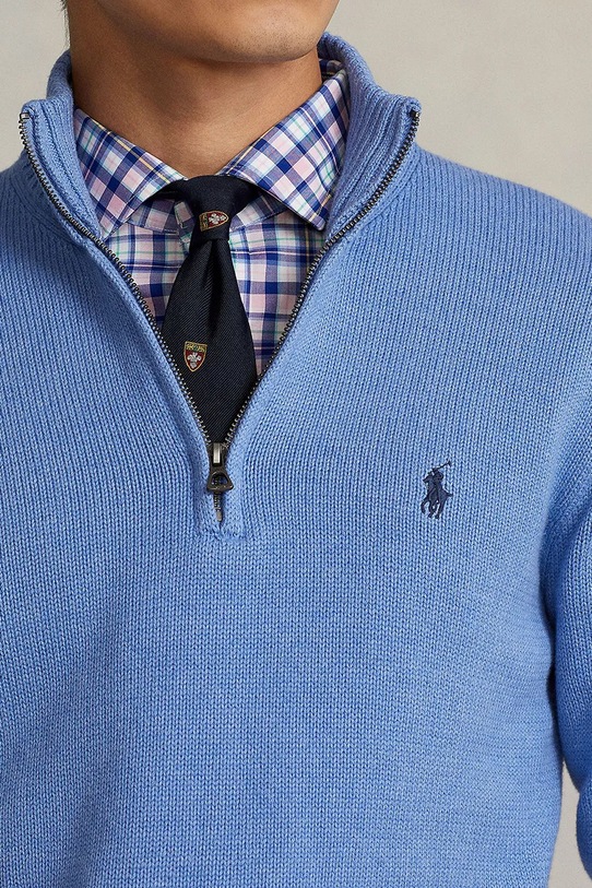 Polo Ralph Lauren sweter bawełniany niebieski 710859939