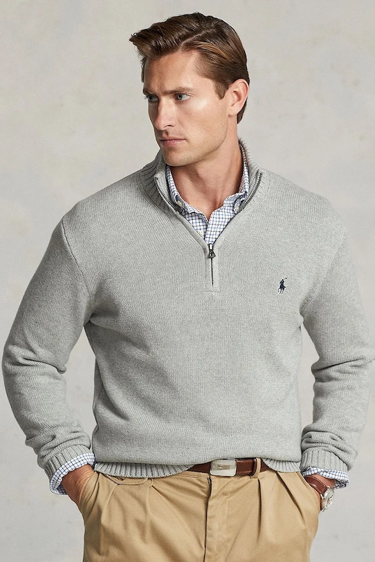 Polo Ralph Lauren sweter bawełniany bawełna czarny 710859939