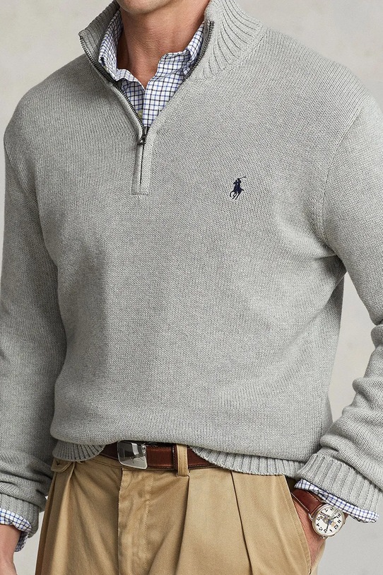 Bavlnený sveter Polo Ralph Lauren čierna 710859939