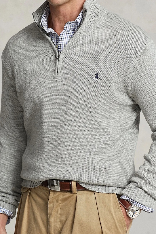 Polo Ralph Lauren sweter bawełniany czarny 710859939