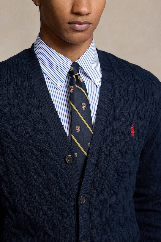 Polo Ralph Lauren kardigan bawełniany niebieski 710890548