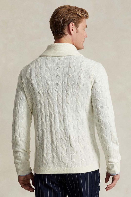 Kašmírový kardigan Polo Ralph Lauren 710909166 béžová SS24