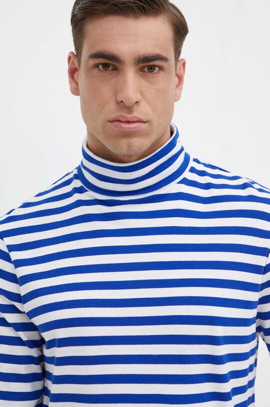 Polo Ralph Lauren longsleeve bawełniany niebieski 710926874