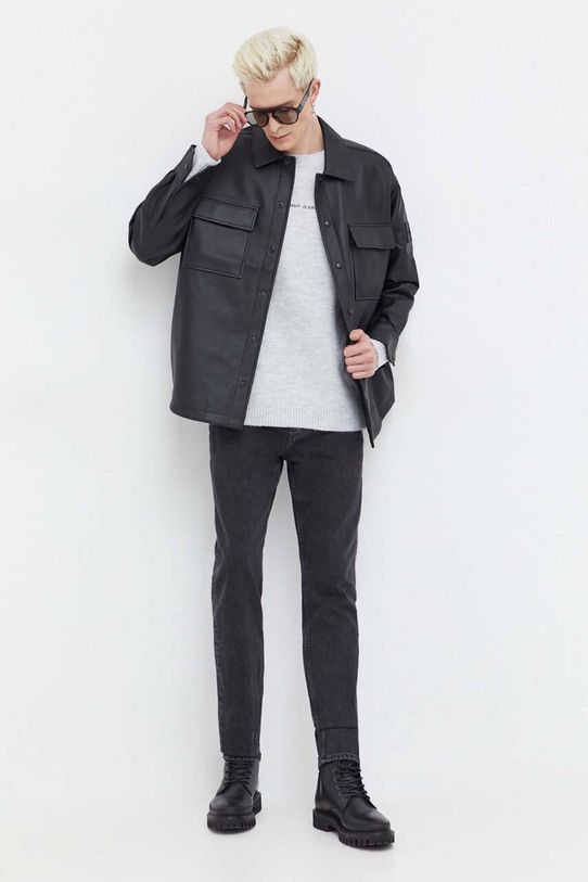 Tommy Jeans sweter DM0DM18360 szary SS24