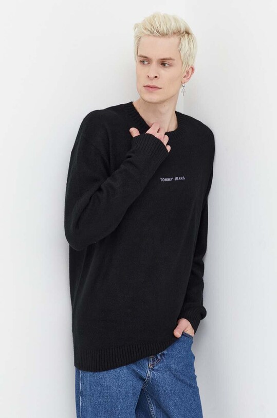 Tommy Jeans sweter czarny DM0DM18360