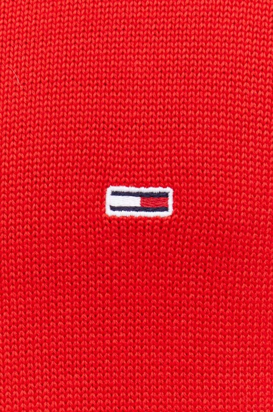 Bavlněný svetr Tommy Jeans DM0DM18370 červená