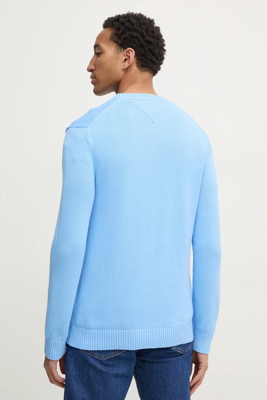 Odzież Tommy Jeans sweter bawełniany DM0DM18370 niebieski