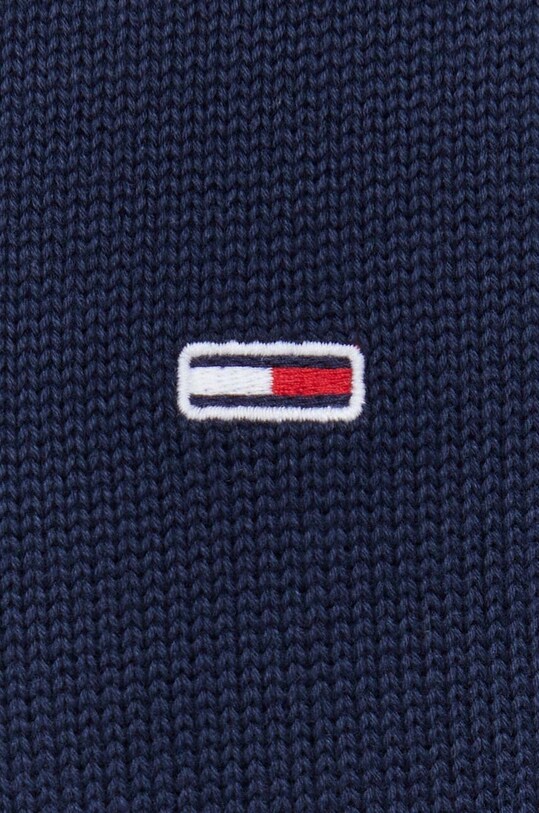 Хлопковый свитер Tommy Jeans DM0DM18370 тёмно-синий
