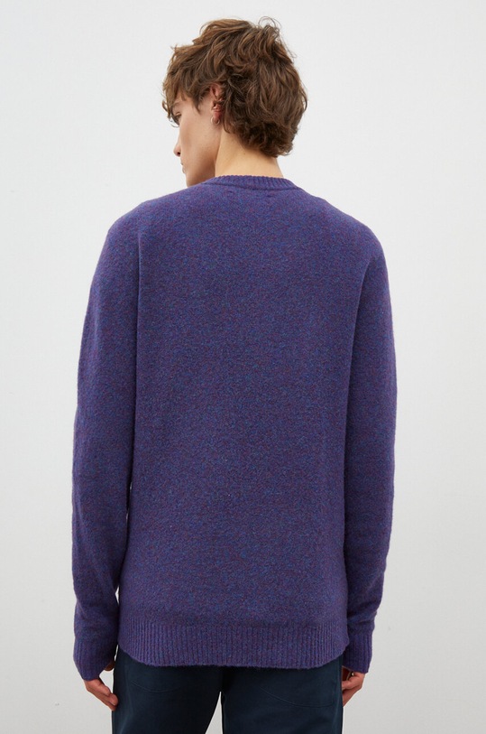 Odzież Samsoe Samsoe sweter wełniany BUTLER M17422206 granatowy