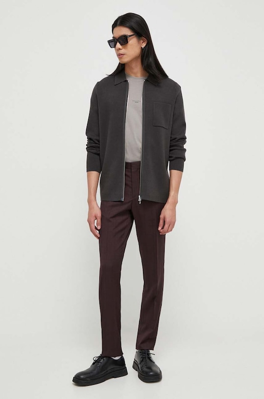 Kardigan Samsoe Samsoe M19422101 siva AW24