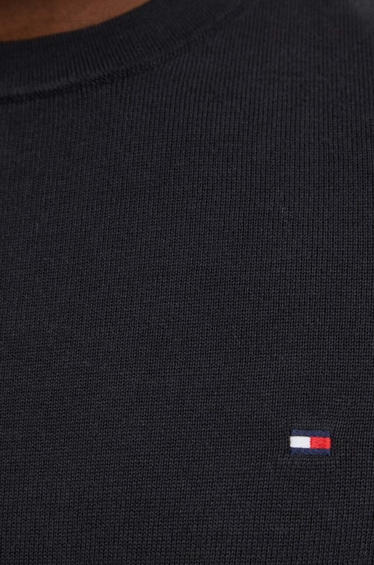 Bombažen pulover Tommy Hilfiger MW0MW32026 črna