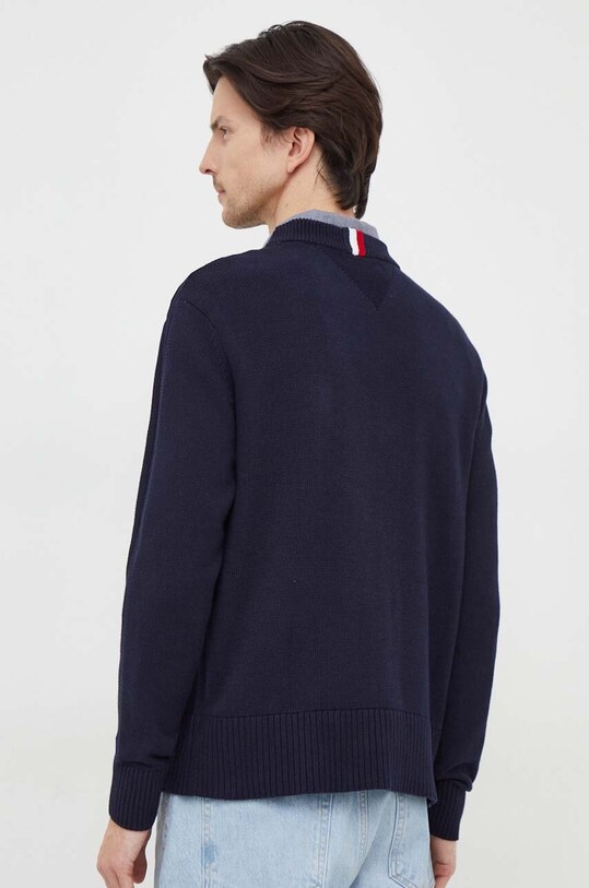 Ρούχα Βαμβακερό πουλόβερ Tommy Hilfiger MW0MW33505 σκούρο μπλε
