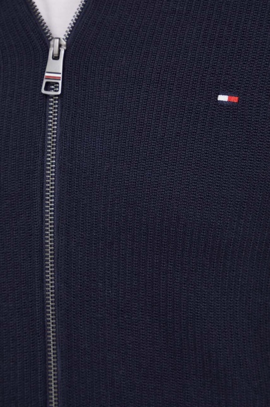 Tommy Hilfiger pamut kardigán sötétkék MW0MW33513