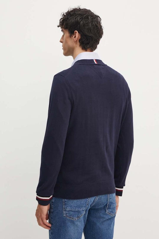 Oblečení Bavlněný svetr Tommy Hilfiger MW0MW33502 námořnická modř