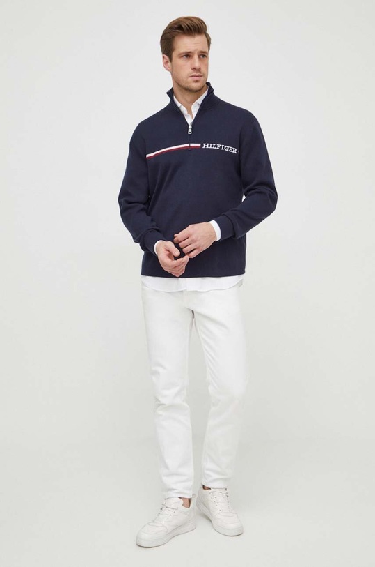 Svetr Tommy Hilfiger MW0MW33508 námořnická modř SS24