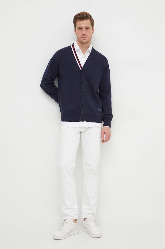Tommy Hilfiger kardigan MW0MW33521 granatowy SS24