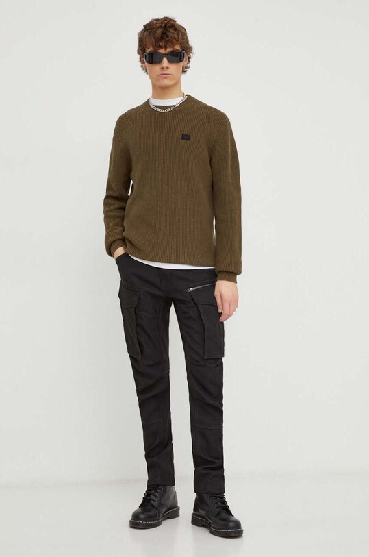 G-Star Raw pulover de bumbac D23930.C868 verde SS24