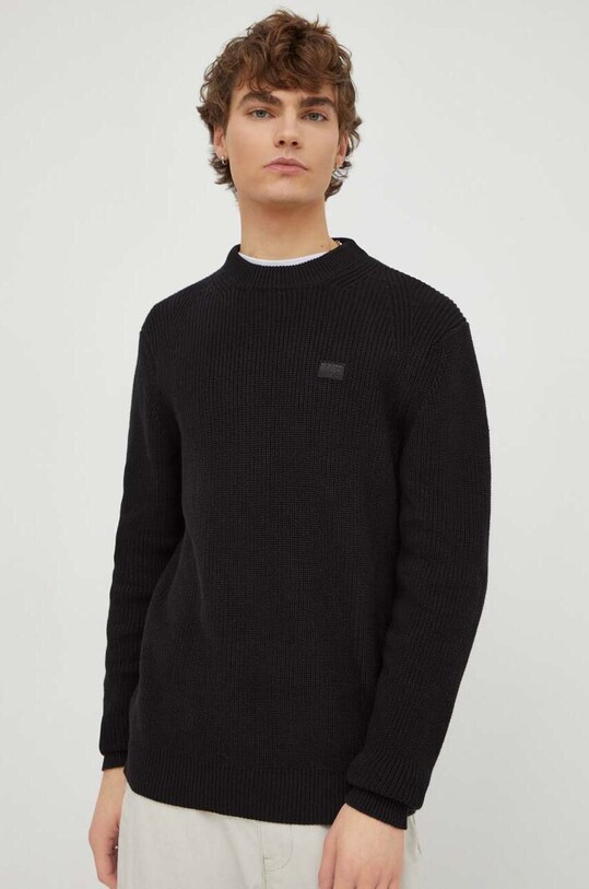 G-Star Raw sweter bawełniany bawełna czarny D23930.C868