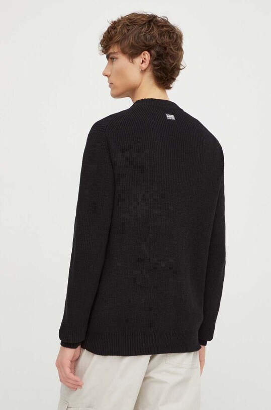 Odzież G-Star Raw sweter bawełniany D23930.C868 czarny
