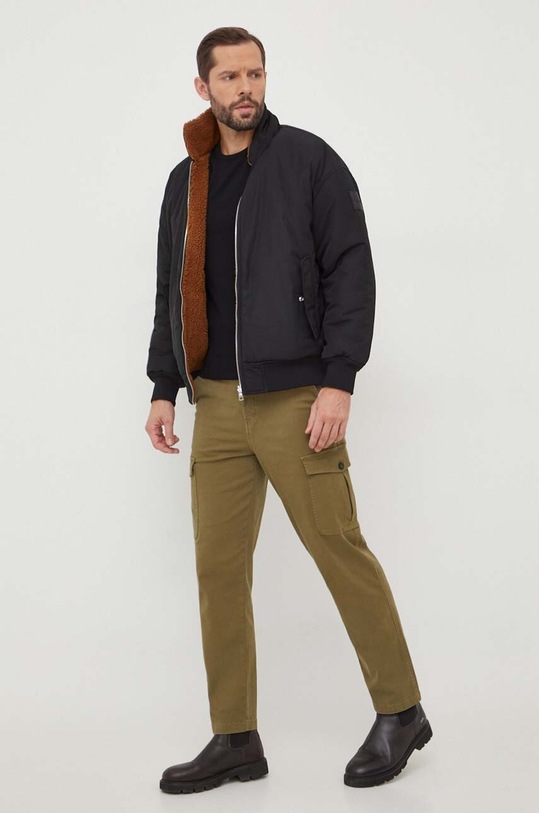 Calvin Klein sweter wełniany K10K112413 czarny SS24