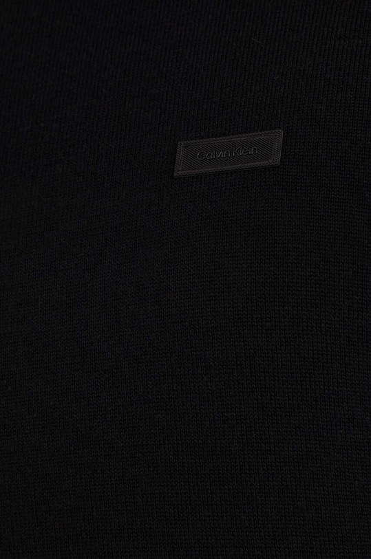 Calvin Klein sweter wełniany K10K112413 czarny