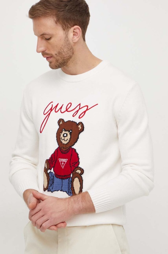 Guess sweter biały M4RR35.Z2ZK2