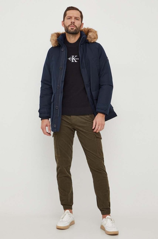 Бавовняний светр Calvin Klein Jeans J30J324599 чорний SS24