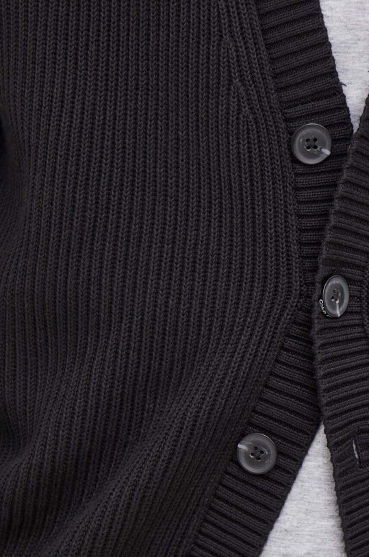 Bavlnený kardigán Calvin Klein Jeans J30J325066 čierna