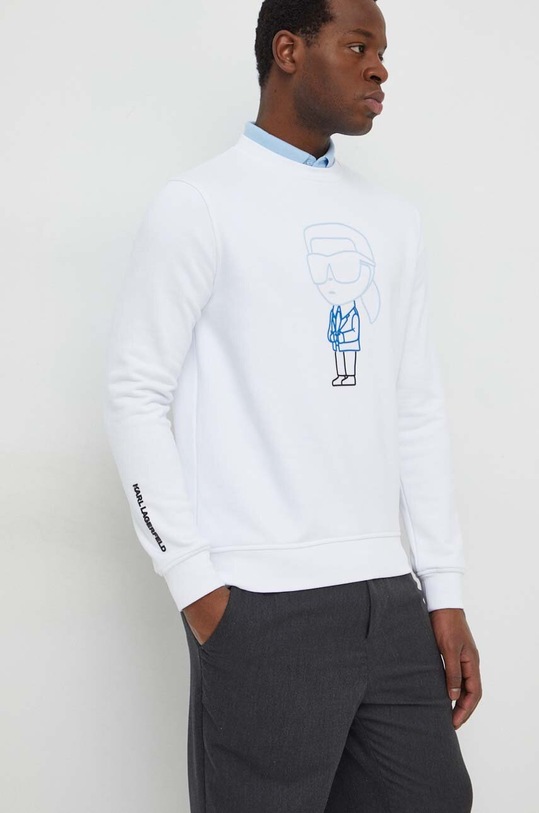 Karl Lagerfeld bluza aplikacja biały 541900.705404