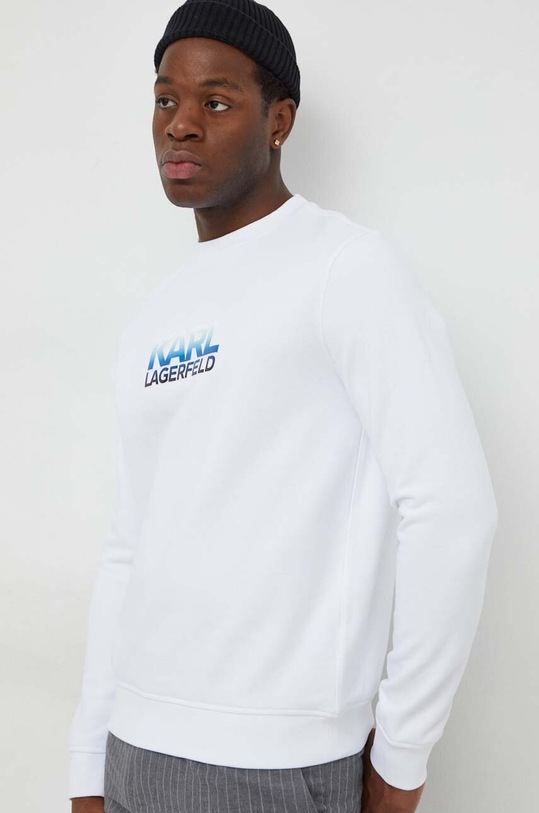 Karl Lagerfeld bluza aplikacja biały 541900.705405