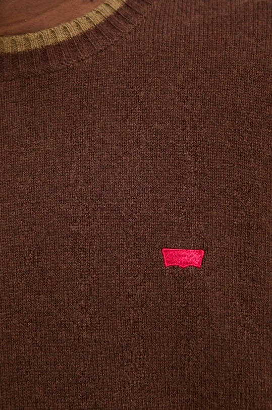 Levi's maglione da uomo con lana A4320 marrone