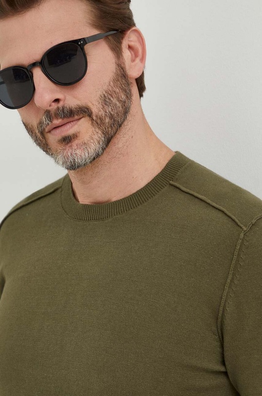 Bavlněný svetr Pepe Jeans MOE zelená PM702400