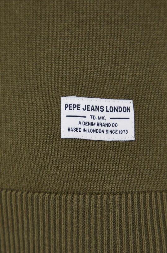 Bavlněný svetr Pepe Jeans MOE PM702400 zelená