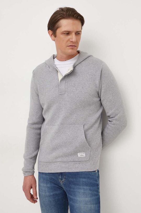 Svetr z vlněné směsi Pepe Jeans MAURICE PM702406 šedá SS24