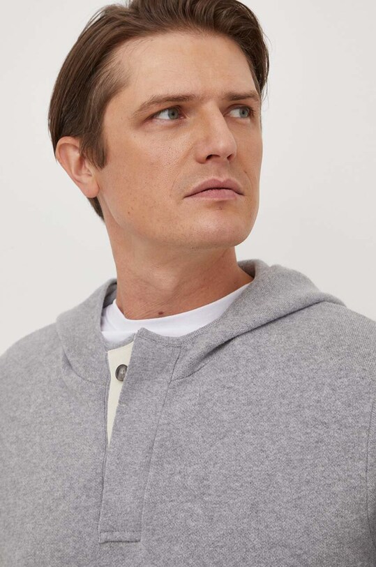 Svetr z vlněné směsi Pepe Jeans MAURICE šedá PM702406