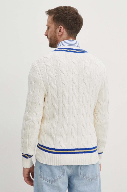 Odzież Polo Ralph Lauren sweter bawełniany 710934013 beżowy