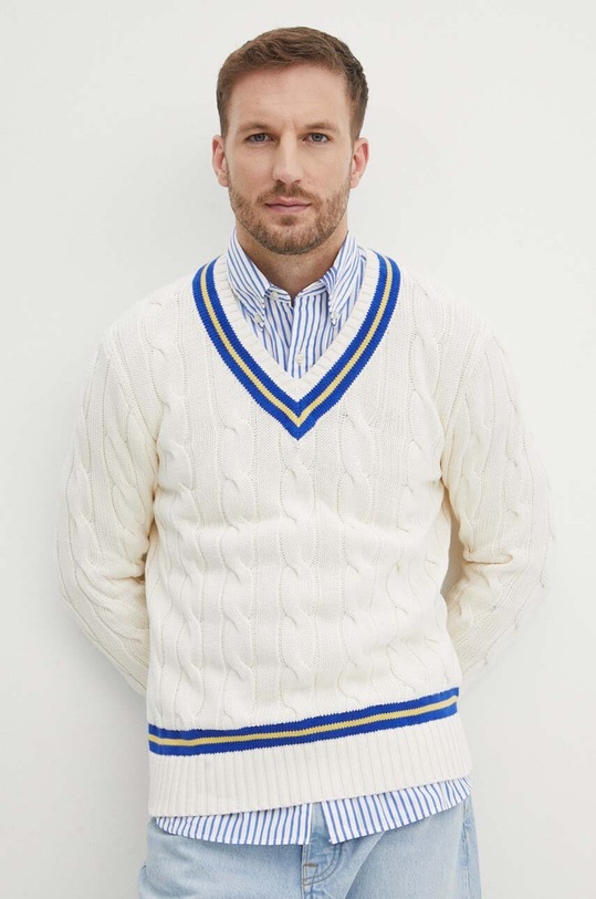Polo Ralph Lauren sweter bawełniany beżowy 710934013