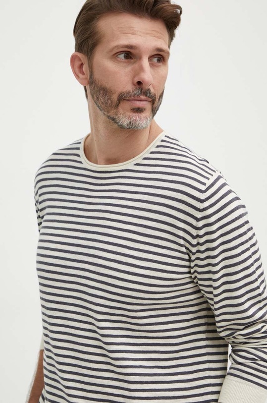 Pepe Jeans sweter lniany MYSTIC beżowy PM702423