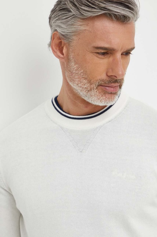 Pepe Jeans sweter bawełniany Mike biały PM702429