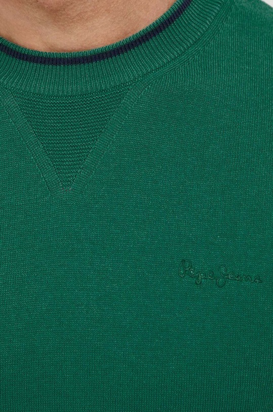 Pepe Jeans sweter bawełniany Mike PM702429 zielony